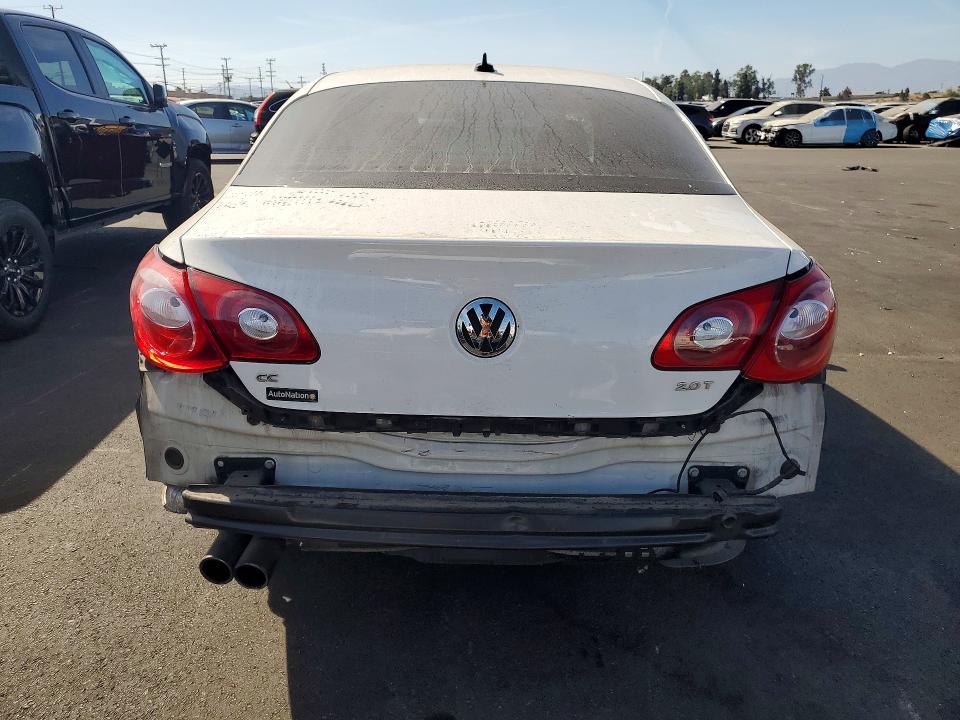 2012 Volkswagen Passat cc VIN WVWMP7AN1CE533840 COPART salvage auction — REAR END, CA - SALVAGE CERTIFICATE, sold $775 on 2026-08-19 (photo 6)