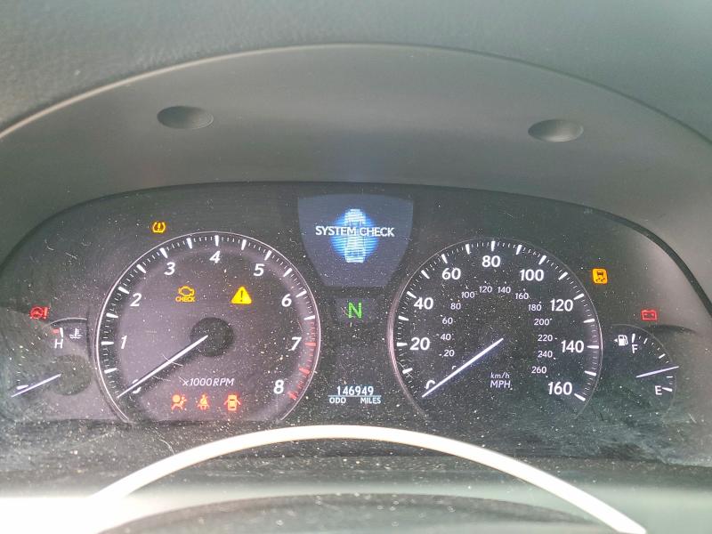2011 Lexus Ls 460 VIN JTHCL5EF0B5009672 COPART salvage auction — FRONT END, NY - MV-907A SALVAGE CERTIFICATE, sold $525 on 2026-07-28 (photo 9)