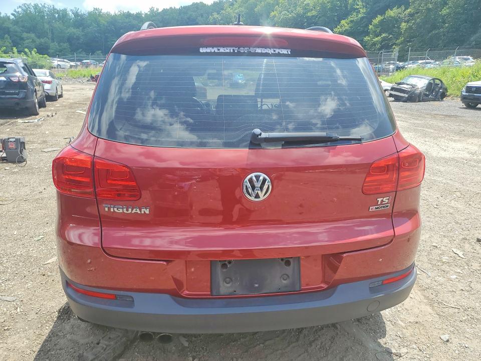 2016 Volkswagen Tiguan VIN WVGBV7AX0GW085603 COPART salvage auction — FRONT END, Md - Cert Of Salvage > 75% Damage, sold $125 on 2026-07-28 (photo 6)