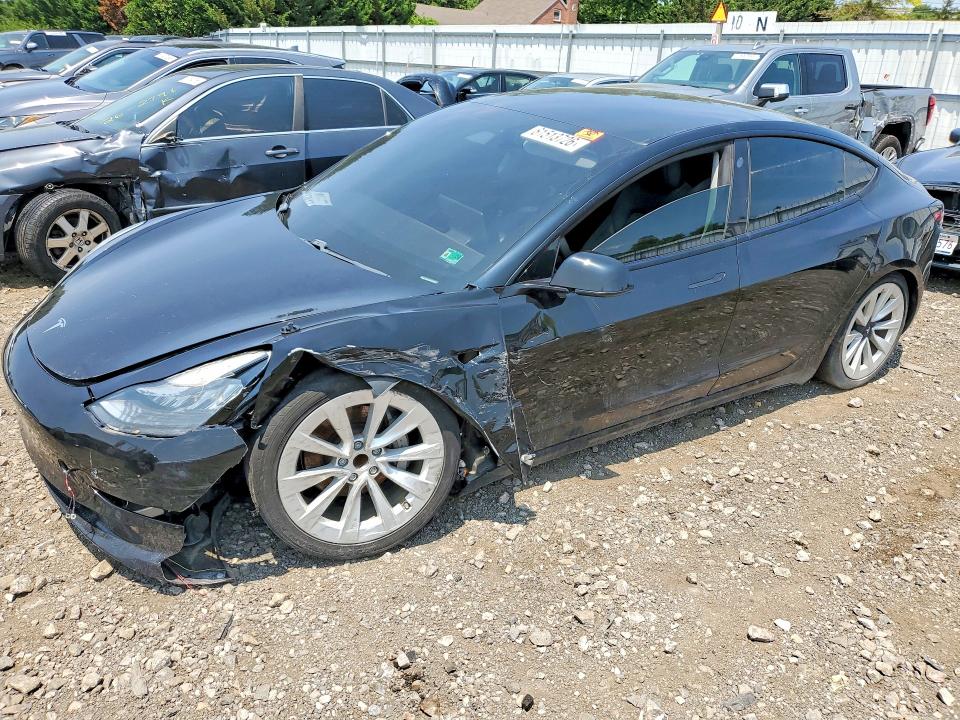 2021 Tesla Model 3 VIN 5YJ3E1EA2MF856560 COPART salvage auction — FRONT END, Md - Cert Of Salvage-Abandoned, sold $3,500 on 2026-07-20 (photo 1)