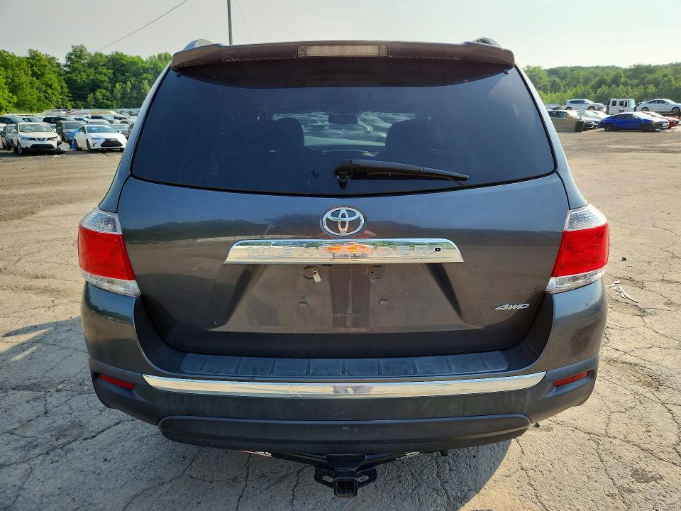 2012 Toyota Highlander VIN 5TDDK3EH4CS117187 COPART salvage auction — FRONT END, Ny - Mv-907A Salvage Certificate, sold $1,250 on 2026-07-28 (photo 6)