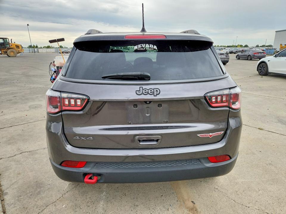 2019 Jeep Compass VIN 3C4NJDDB4KT733387 COPART salvage auction — FRONT END, Ca - Salvage Certificate, sold $975 on 2026-07-27 (photo 6)