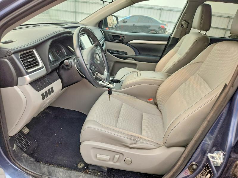 2016 Toyota Highlander VIN 5TDBKRFH3GS344854 COPART salvage auction — FRONT END, WI - CLEAN TTL-MANUFACTURER BUYBACK, sold $4,400 on 2026-07-27 (photo 7)