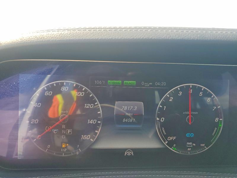 2019 Mercedes-benz S-klasse VIN WDDUG7DB3KA476831 COPART salvage auction — MINOR DENT/SCRATCHES, Tx - Cert Of Title-Manufacturer Buy (P), sold $25,500 on 2026-07-27 (photo 9)