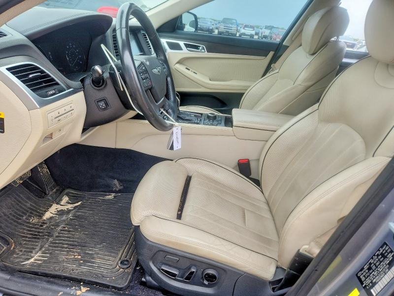 2017 Genesis G80 VIN KMHGN4JE2HU187954 COPART salvage auction — FRONT END, Tx - Salvage Vehicle Title, sold $1,300 on 2026-07-23 (photo 7)