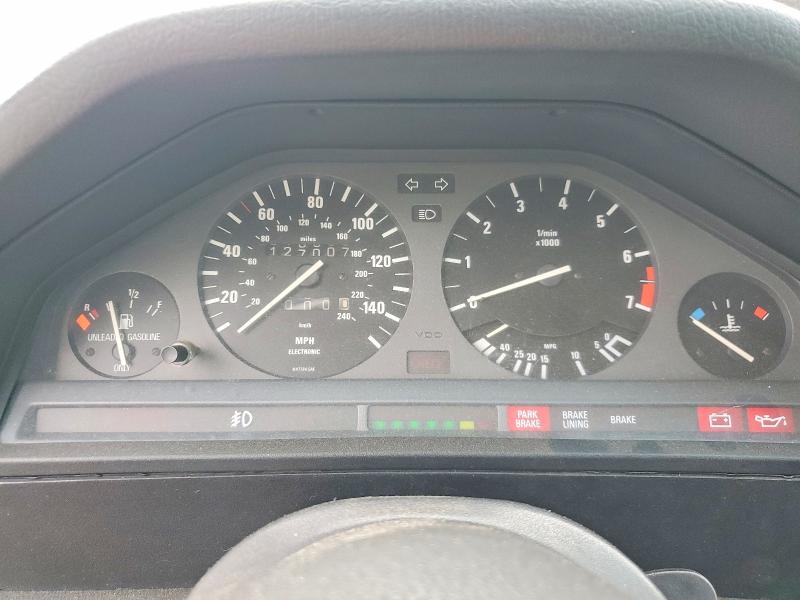 1987 BMW 3 series VIN WBABB2300H1942742 COPART salvage auction — WATER/FLOOD, Ny - Mv907A-Flood Salvage, sold $100 on 2026-07-29 (photo 9)