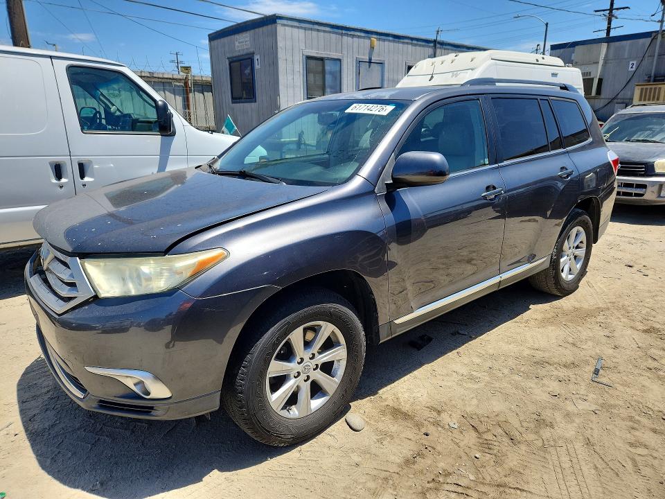2011 Toyota Highlander VIN 5TDZK3EH9BS040546 COPART salvage auction — FRONT END, CA - SALVAGE CERTIFICATE, sold $850 on 2026-07-30 (photo 1)