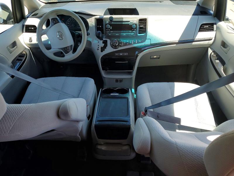 2013 Toyota Sienna VIN 5TDKK3DC0DS313352 COPART salvage auction — SIDE, CA - SALVAGE CERTIFICATE, sold $825 on 2026-07-31 (photo 8)