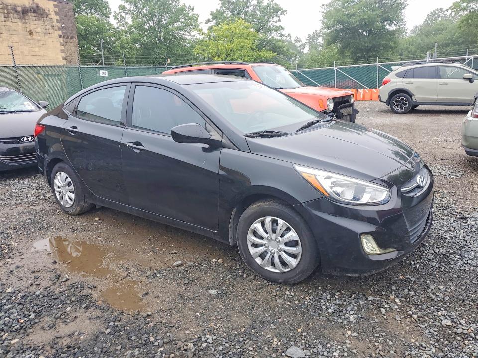 2016 Hyundai Accent VIN KMHCT4AE5GU952674 COPART salvage auction — REAR END, Md - Cert Of Title-Rebuilt Salvage, sold $575 on 2026-07-11 (photo 4)