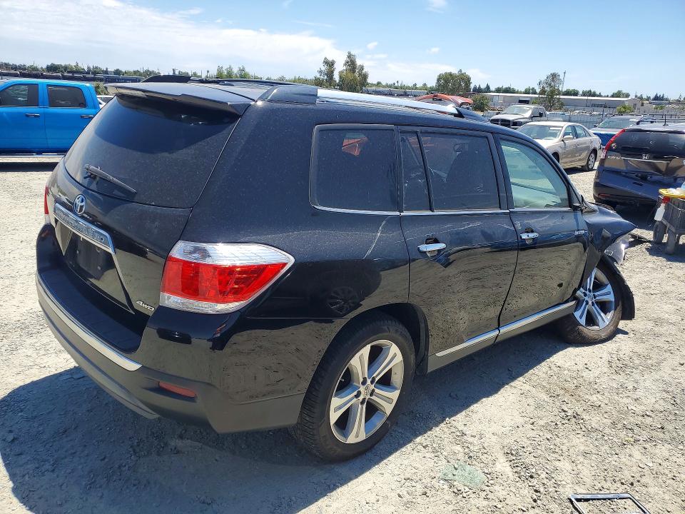 2013 Toyota Highlander VIN 5TDDK3EH7DS217480 COPART salvage auction — FRONT END, Ca - Salvage Certificate, sold $1,600 on 2026-07-28 (photo 3)