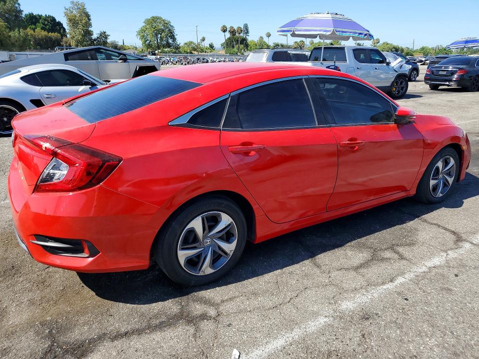 2020 Honda Civic VIN 2HGFC2F67LH597478 COPART salvage auction — MINOR DENT/SCRATCHES, CA - CERT OF TITLE-SALVAGED (P), sold $13,000 on 2026-08-25 (photo 3)