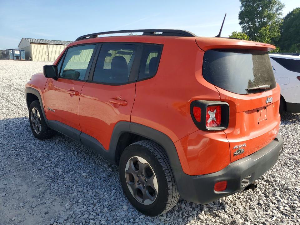 2017 Jeep Renegade VIN ZACCJBAB2HPE94132 COPART salvage auction — MINOR DENT/SCRATCHES, Tn - Certificate Of Title, sold $1,800 on 2026-07-09 (photo 2)
