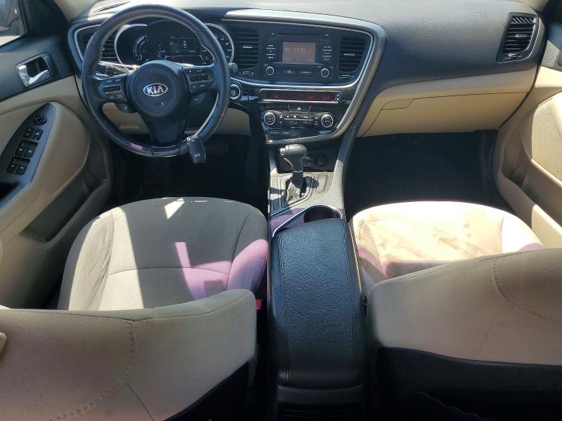 2015 Kia Optima hybrid VIN KNAGM4AD8F5077445 COPART salvage auction — FRONT END, NC - DEALER ONLY CLEAN TITLE, sold $250 on 2026-07-27 (photo 8)