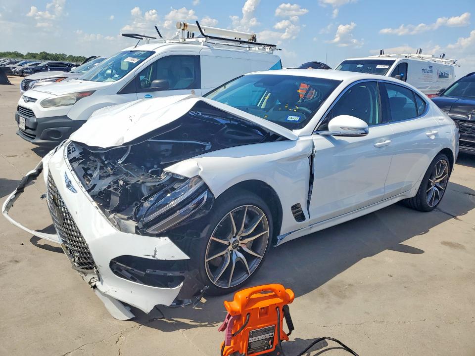 2026 Genesis G70 VIN KMTG14SC4TU173660 COPART salvage auction — FRONT END, TX - CERTIFICATE OF TITLE, sold $5,900 on 2026-07-15 (photo 1)