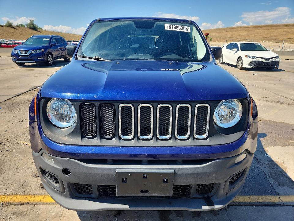 2017 Jeep Renegade VIN ZACCJBAB2HPG16021 COPART salvage auction — HAIL, Co - Certificate Of Title, sold $5,600 on 2026-08-17 (photo 5)