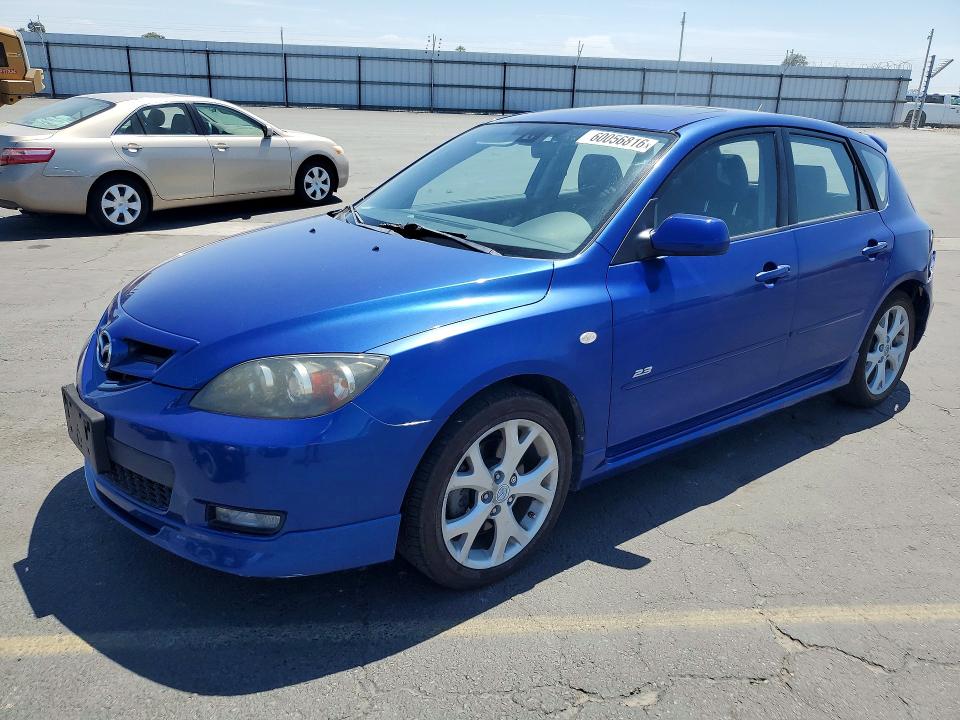 2007 Mazda 3 VIN JM1BK343371739831 COPART salvage auction — REAR END, Ca - Salvage Certificate, sold $950 on 2026-07-27 (photo 1)