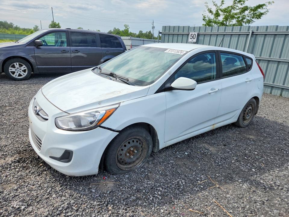2017 Hyundai Accent VIN KMHCT5AE6HU335758 COPART salvage auction — MECHANICAL, On - Permit No Brand - Unfit, sold $225 on 2026-07-28 (photo 1)