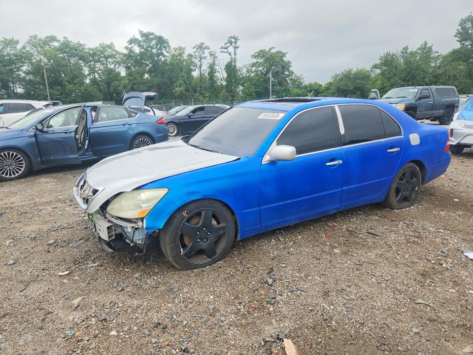 2005 Lexus Ls VIN JTHBN36F555023760 COPART salvage auction — FRONT END, Md - Cert Of Salvage > 75% Damage, sold $900 on 2026-07-16 (photo 1)