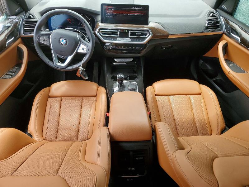 2024 BMW X3 VIN 5UX43DP00R9V22558 COPART salvage auction — ROLLOVER, TX - SALVAGE VEHICLE TITLE, sold $9,700 on 2026-07-31 (photo 8)