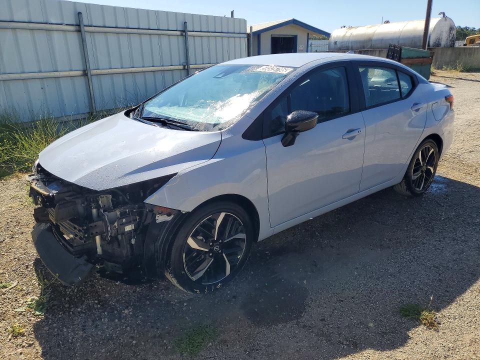 2025 Nissan Versa VIN 3N1CN8FV2SL834148 COPART salvage auction — FRONT END, Or - Certificate Of Title (P), sold $11,500 on 2026-07-06 (photo 1)