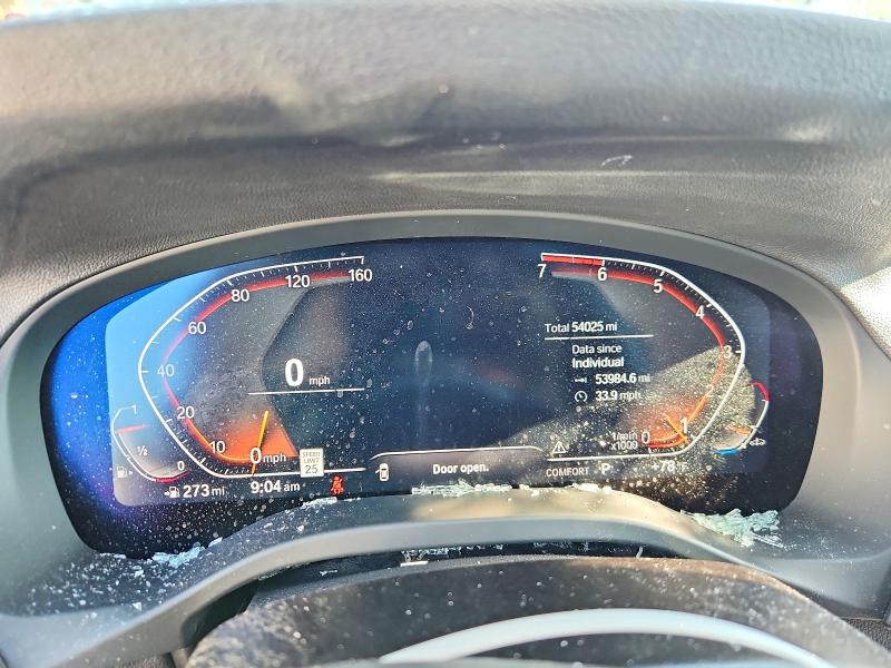 2021 BMW X3 VIN 5UXTY5C05M9E39762 COPART salvage auction — ROOF, NJ - CERT OF TITLE-SALVAGE (P), sold $8,800 on 2026-07-17 (photo 9)