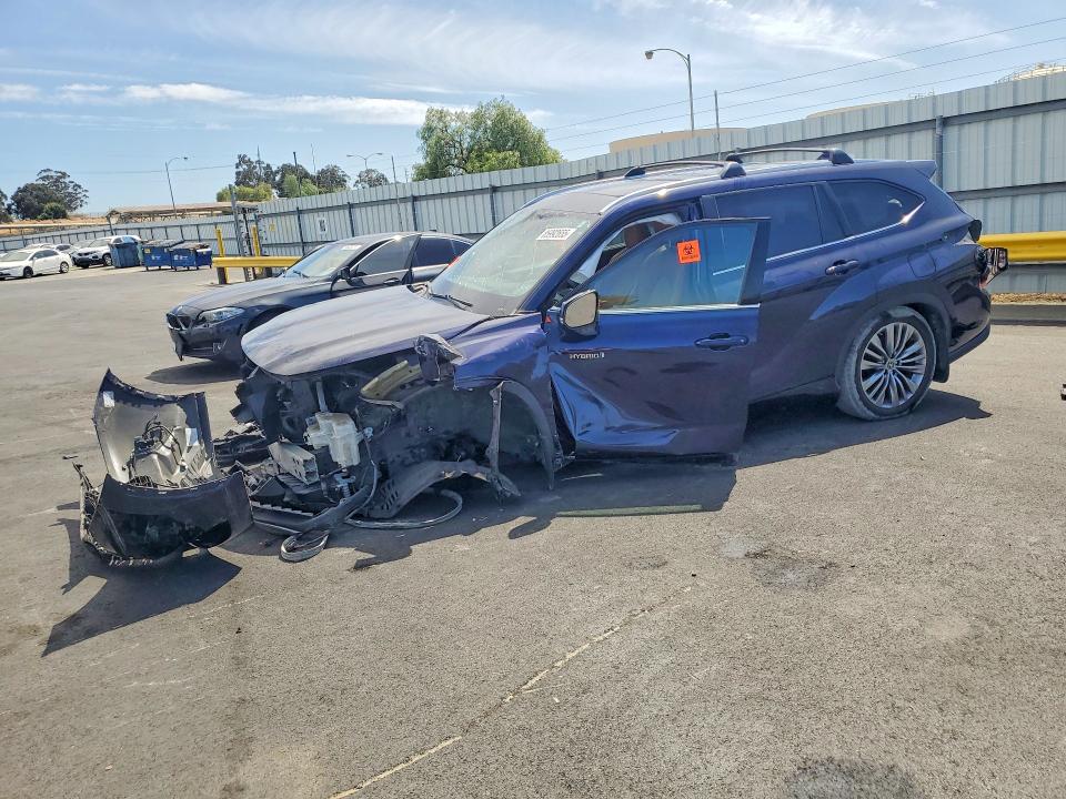 2021 Toyota Highlander hybrid VIN 5TDEBRCH9MS024760 COPART salvage auction — ALL OVER, CA - SALVAGE CERTIFICATE, sold $4,350 on 2026-07-20 (photo 1)