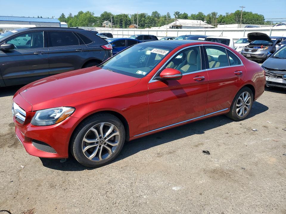 2017 Mercedes-benz C class VIN 55SWF4KB6HU221144 COPART salvage auction — MECHANICAL, PA - CERT OF TITLE, sold $200 on 2026-07-24 (photo 1)