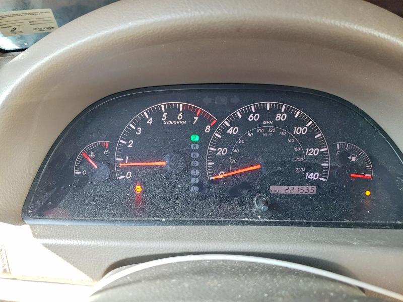 2006 Toyota Camry VIN JTDBE30KX63041014 COPART salvage auction — FRONT END, Va - Cert Of Title - Salvage, sold $400 on 2026-07-24 (photo 9)