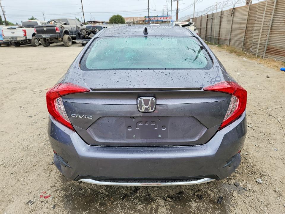 2019 Honda Civic VIN 19XFC1F36KE216762 COPART salvage auction — REAR END, Ca - Salvage Certificate, sold $5,900 on 2026-07-30 (photo 6)