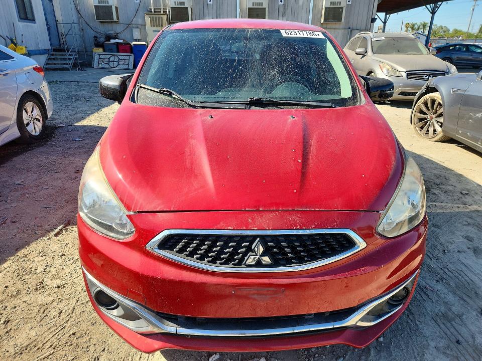 2018 Mitsubishi Mirage VIN ML32A3HJ9JH002775 COPART salvage auction — FRONT END, Ca - Dis/Dlr/Exp Only Clean Title, sold $1,250 on 2026-07-27 (photo 5)