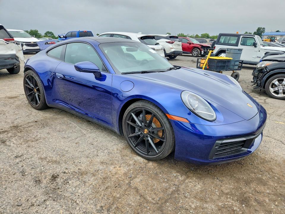 2024 Porsche 911 VIN WP0AA2A92RS208974 COPART salvage auction — REAR END, Pa - Certificate Of Salvage, sold $60,500 on 2026-08-04 (photo 4)