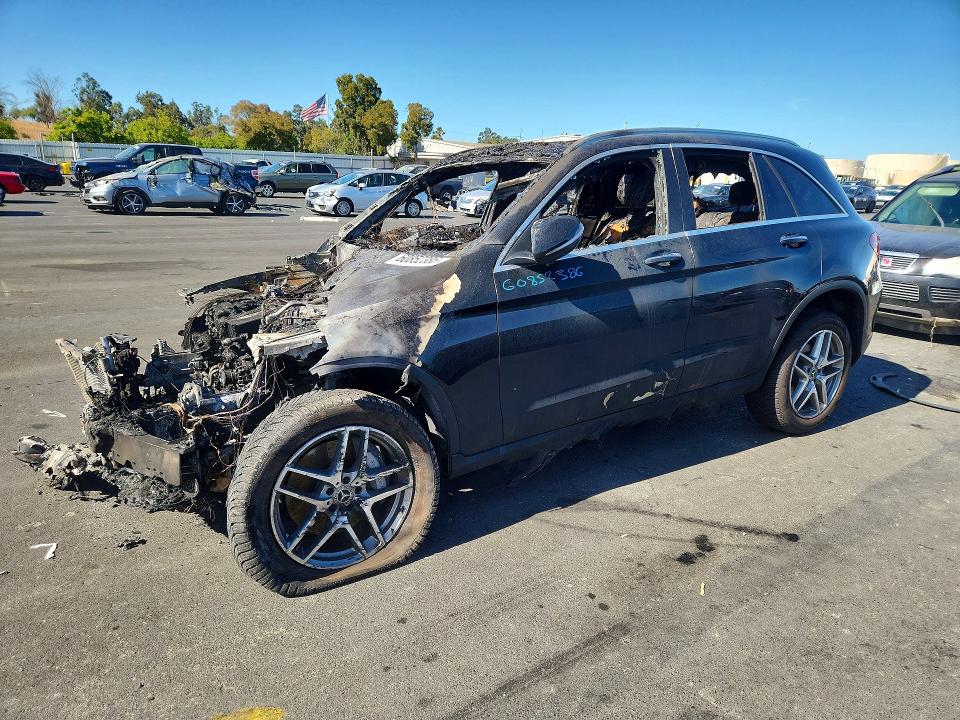 2018 Mercedes-benz Glc class VIN WDC0G4KB0JV062711 COPART salvage auction — BURN, CA - NON-REPAIRABLE VEHICLE CERT, sold $225 on 2026-08-05 (photo 1)