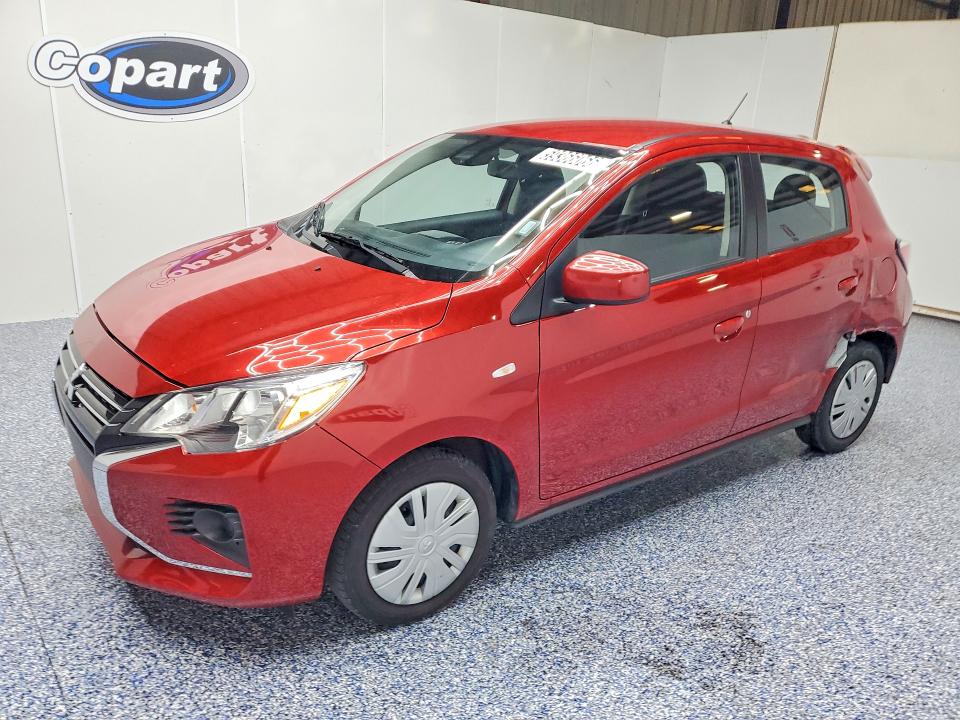 2024 Mitsubishi Mirage VIN ML32AUHJ0RH017960 COPART salvage auction — REAR END, IN - CERTIFICATE OF TITLE (P), sold $6,200 on 2026-07-15 (photo 1)