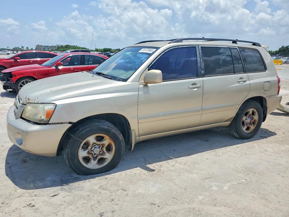 2007 Toyota Highlander VIN JTEGD21A570166901 COPART salvage auction — WATER/FLOOD, Fl - Certificate Of Title, sold $20 on 2026-07-29 (photo 1)