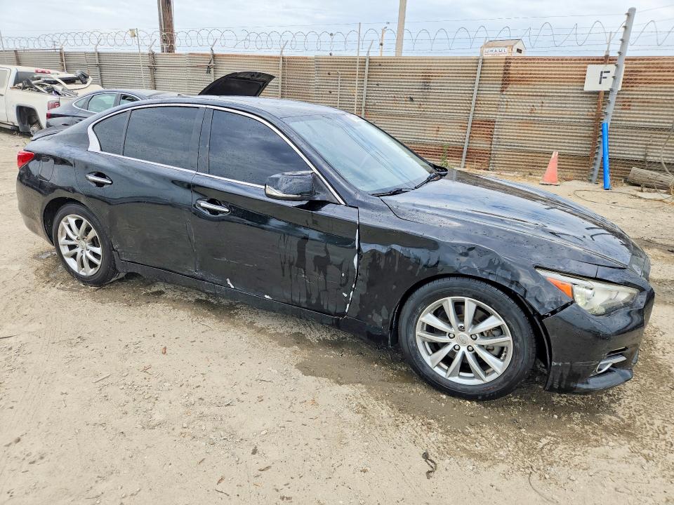 2015 Infiniti Q50 VIN JN1BV7AP4FM355210 COPART salvage auction — FRONT END, CA - SALVAGE CERTIFICATE, sold $900 on 2026-07-23 (photo 4)