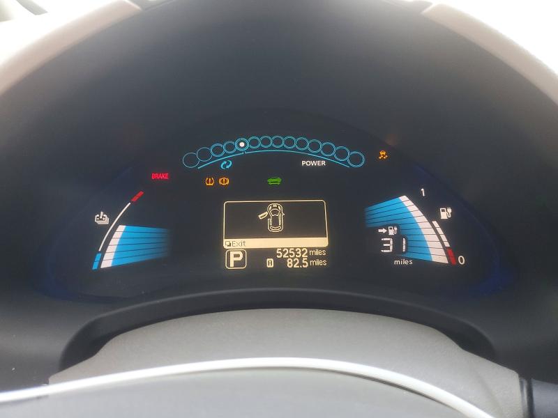 2012 Nissan Leaf VIN JN1AZ0CP8CT026015 COPART salvage auction — FRONT END, Ga - Certificate Of Title, sold $2,700 on 2026-07-31 (photo 9)