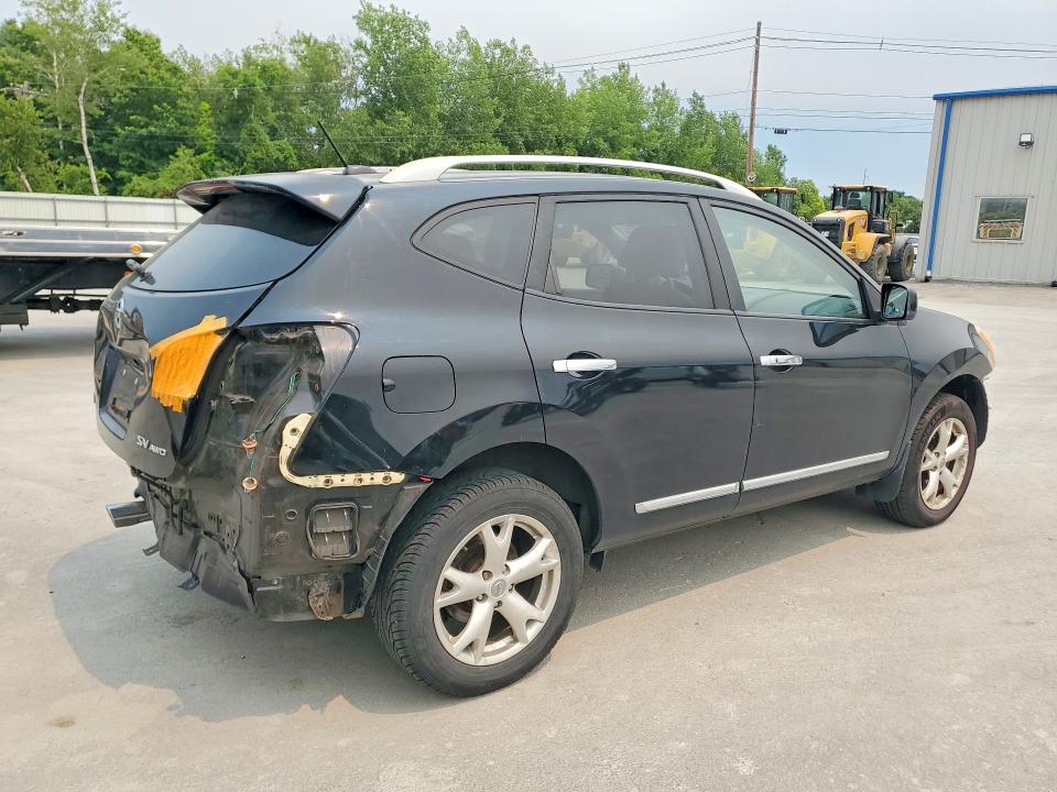 2011 Nissan Rogue sport VIN JN8AS5MVXBW252716 COPART salvage auction — REAR END, MA - CERT OF TITLE-RECONSTRCTD COLL, sold $375 on 2026-07-16 (photo 3)