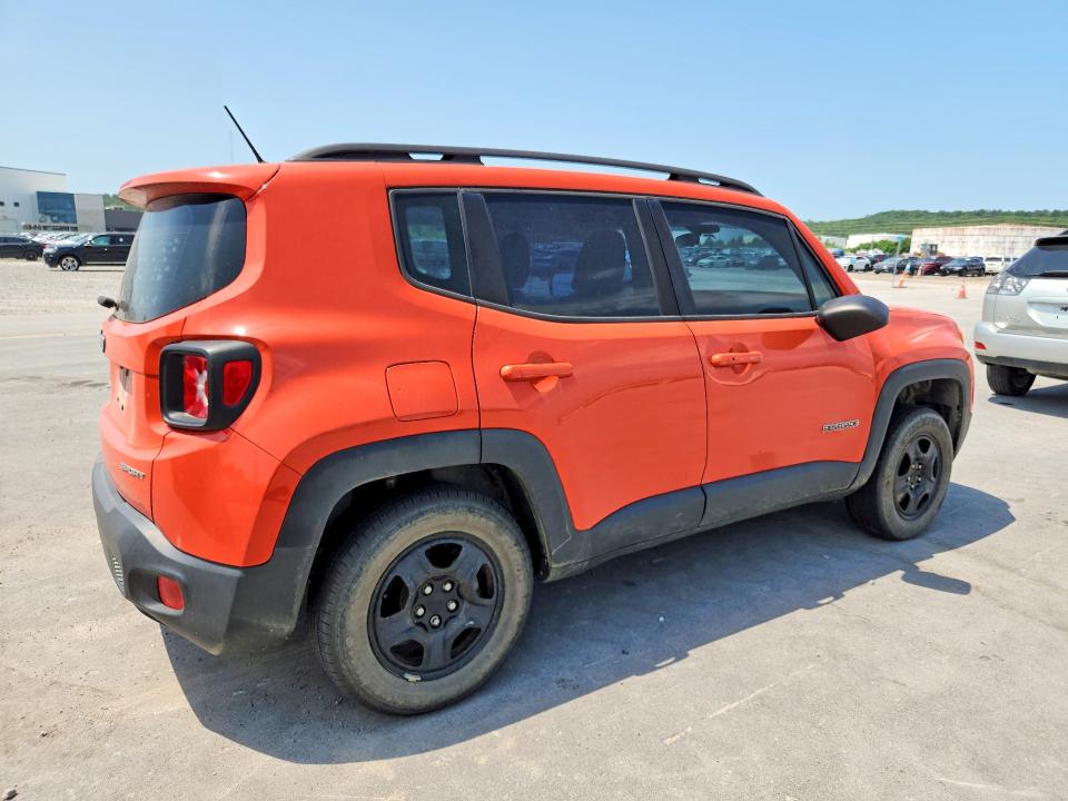 2016 Jeep Renegade VIN ZACCJBAT3GPC77616 COPART salvage auction — FRONT END, Ok - Cert Of Title-Salvage, sold $1,300 on 2026-08-14 (photo 3)