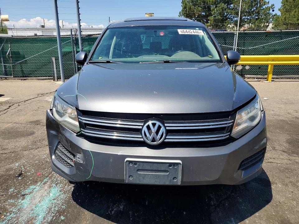 2013 Volkswagen Tiguan VIN WVGBV3AX3DW605524 COPART salvage auction — FRONT END, Co - Public - Salvage Title, sold $525 on 2026-08-06 (photo 5)
