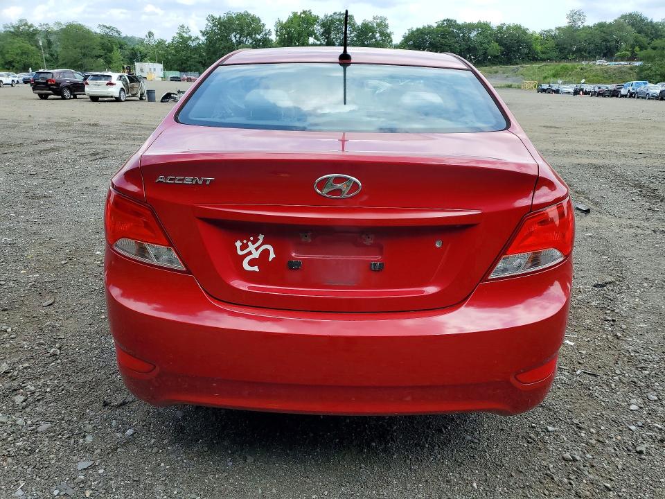 2017 Hyundai Accent VIN KMHCT4AE3HU291552 COPART salvage auction — FRONT END, Ny - Mv-907A Salvage Certificate, sold $325 on 2026-07-23 (photo 6)