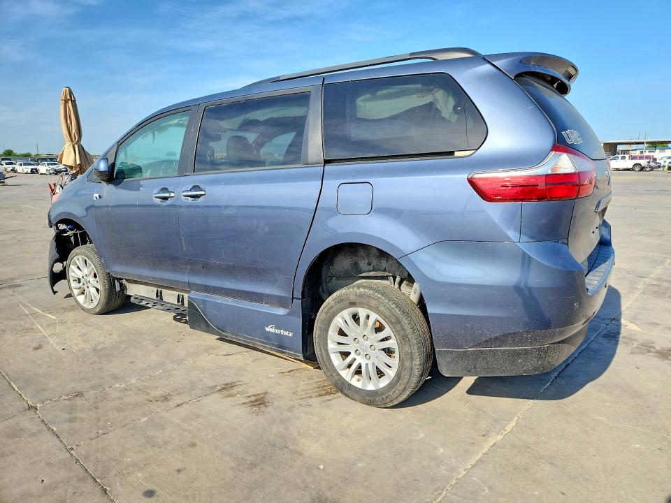 2017 Toyota Sienna VIN 5TDYZ3DC4HS875413 COPART salvage auction — FRONT END, TX - CERT OF TITLE-REBUILT SALVAGE, sold $4,650 on 2026-07-23 (photo 2)