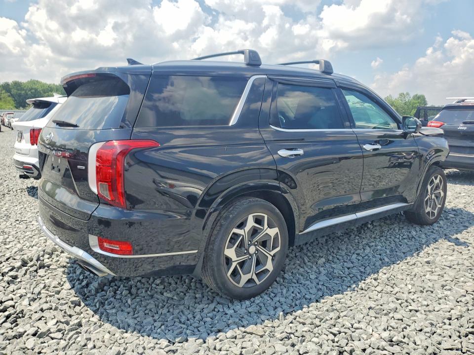 2021 Hyundai Palisade VIN KM8R7DHE9MU190627 COPART salvage auction — FRONT END, Oh - Cert Of Title-Salvage, sold $2,950 on 2026-07-23 (photo 3)