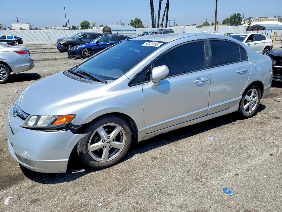 2008 Honda Civic VIN JHMFA165X8S001963 COPART salvage auction — REAR END, Ca - Salvage Certificate, sold $700 on 2026-07-28 (photo 1)