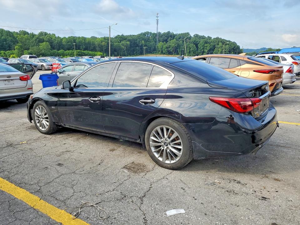 2018 Infiniti Q50 VIN JN1EV7AR3JM439316 COPART salvage auction — FRONT END, KY - CERT OF TITLE-REBUILT VEHICLE, sold $2,100 on 2026-07-13 (photo 2)