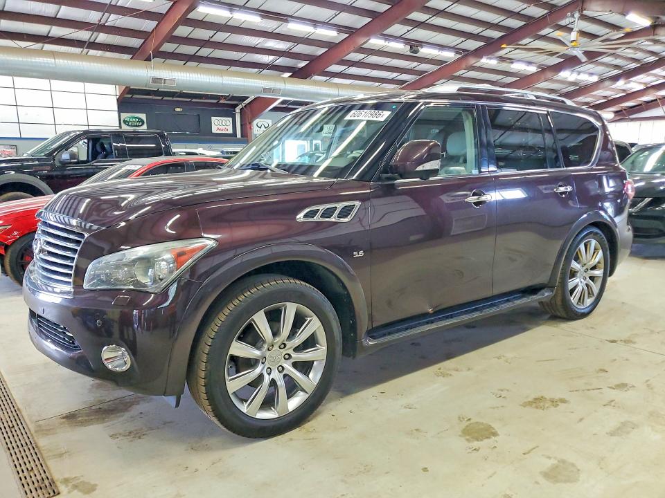 2014 Infiniti Qx80 VIN JN8AZ2NE1E9067613 COPART salvage auction — MINOR DENT/SCRATCHES, Me - Certificate Of Title, sold $3,950 on 2026-07-27 (photo 1)