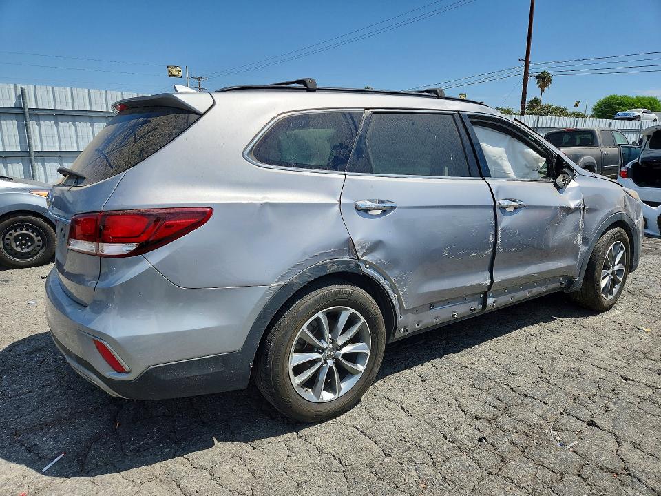 2019 Hyundai Santa fe VIN KM8SM4HFXKU307244 COPART salvage auction — ROLLOVER, Ca - Dis/Dlr/Exp Only Clean Title, sold $450 on 2026-07-30 (photo 3)
