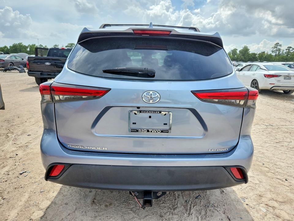 2020 Toyota Highlander VIN 5TDBZRBH0LS034074 COPART salvage auction — FRONT END, Az - Cert Of Title - Salvage, sold $9,800 on 2026-07-17 (photo 6)