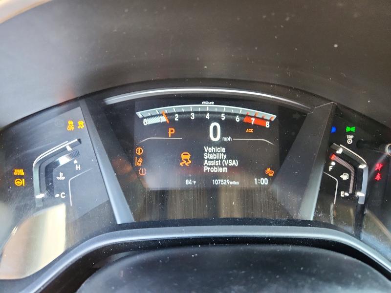 2019 Honda Cr-v VIN 5J6RW2H5XKL001086 COPART salvage auction — FRONT END, Salvage Title, sold $5,400 on 2026-07-24 (photo 9)