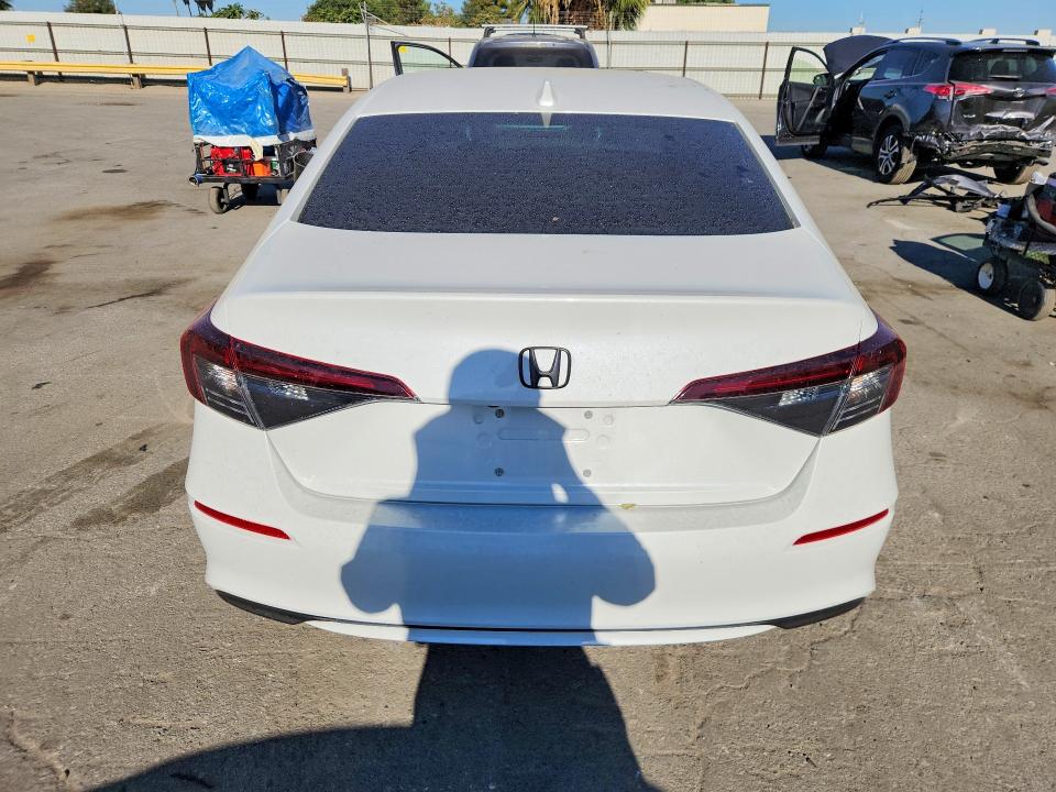 2025 Honda Civic VIN 2HGFE4F85SH351339 COPART salvage auction — FRONT END, Ca - Salvage Certificate, sold $8,300 on 2026-08-21 (photo 6)
