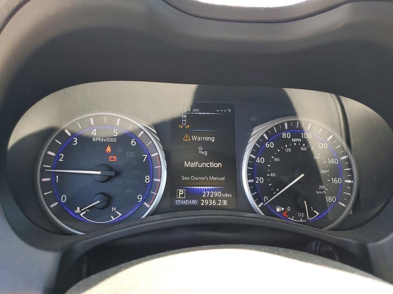2018 Infiniti Q60 VIN JN1EV7EK0JM340479 COPART salvage auction — FRONT END, Ca - Salvage Certificate, sold $4,050 on 2026-07-16 (photo 9)
